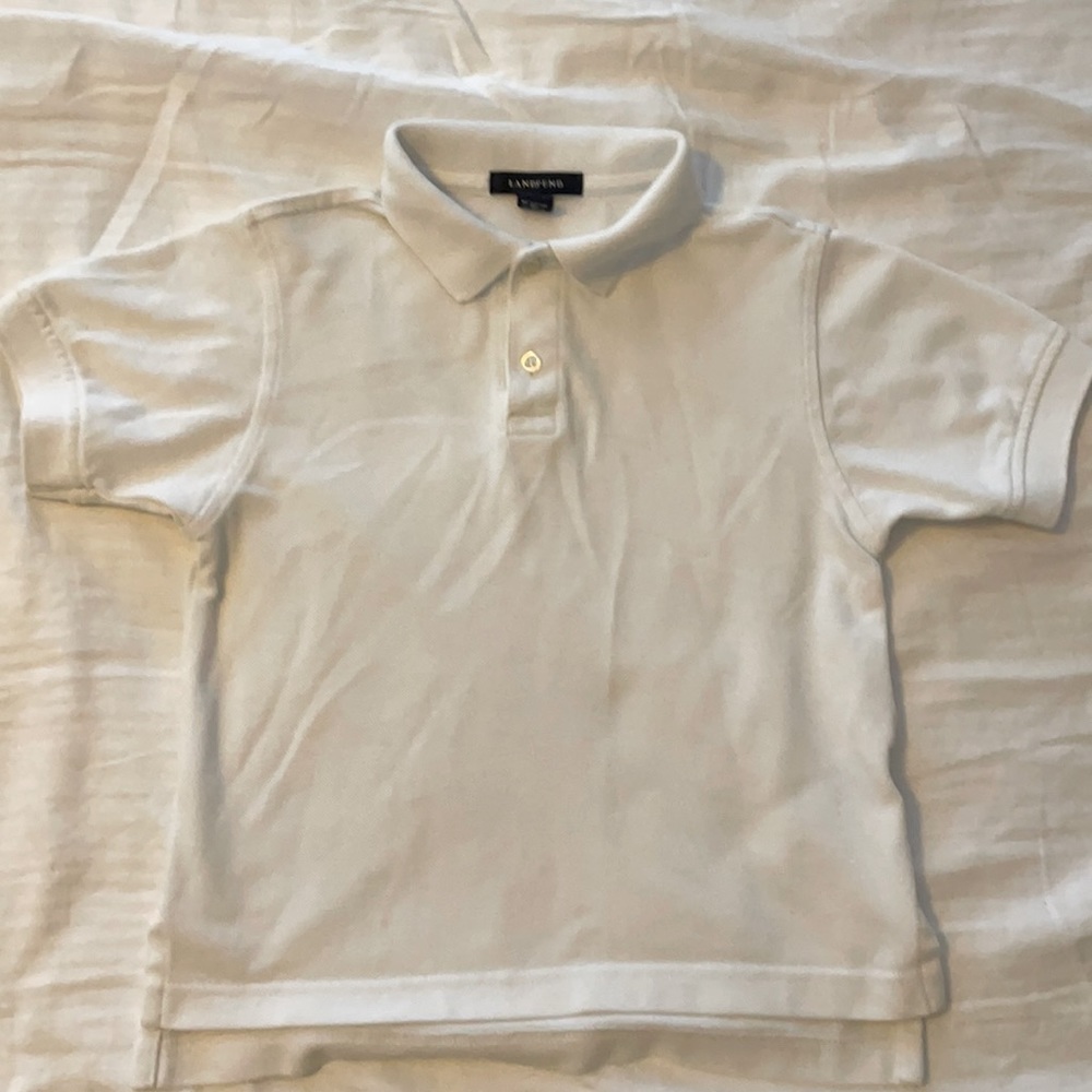 Lands End polo shirt, boys size M 5/6